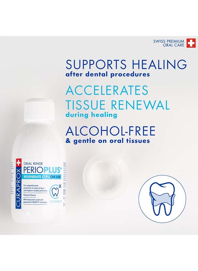 CURAPROX Perio Plus Regenerate Mouthwash | 0.09% Chlorhexidine For Advanced Oral Care – 200Ml - Image 3